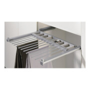 Hettich Porte-pantalons d'armoire Amari 9132917 Li.Korpusb.600-700mm 10 pantalons, acier argenté