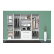 Hettich Porte-pantalons d'armoire Amari 9132917 Li.Korpusb.600-700mm 10 pantalons, acier argenté-2