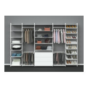 Hettich Porte-pantalons d'armoire Amari 9132917 Li.Korpusb.600-700mm 10 pantalons, acier argenté-5