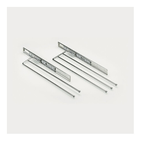Hettich Porte-serviettes extensible, 49234 Nombre de bras 2, L 102 mm Acier chromé