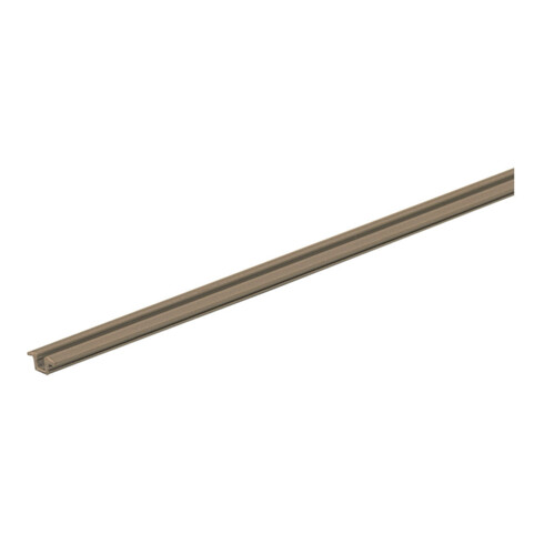 Hettich Profil de course et de guidage inférieur, 4000 mm, 30 kg SlideLine 55 70961, brun foncé