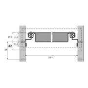 Hettich Quadro 12,74862 tiroir partiel sous-meuble gauche et droit pour fournitures de bureau-3