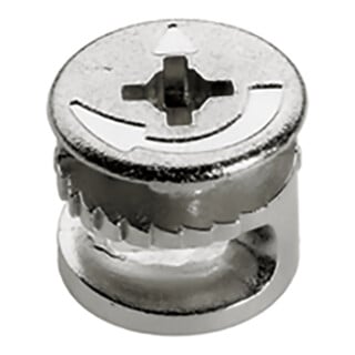 Hettich Rastex 15 mit Abdeckrand, vernickelt, 19 mm
