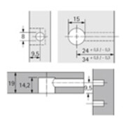 Hettich Rastex 15 mit Abdeckrand, vernickelt, 19 mm-4