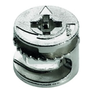 Hettich Rastex 15 ohne Abdeckrand, vernickelt, 19 mm