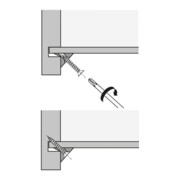 Hettich Rückwandverbinder RV8, 79438 Kunststoff weiß, unbehandelt-3