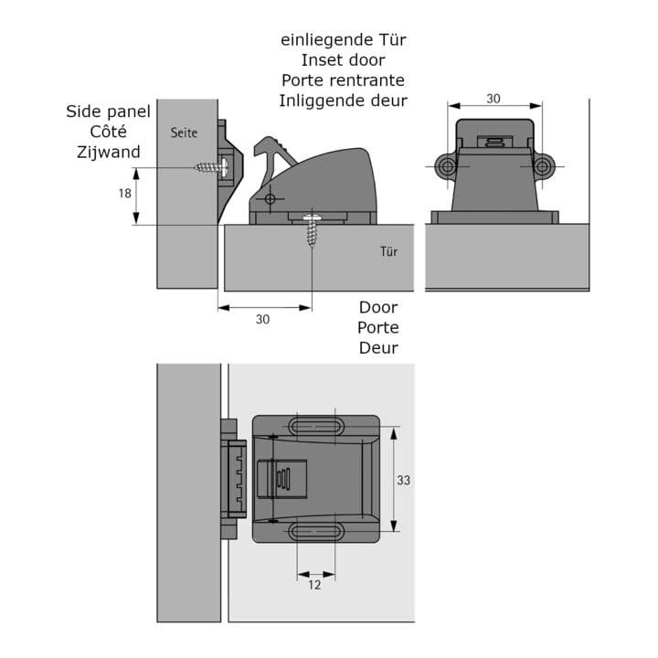 Hettich SafeFix Schablone