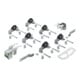 Hettich Schiebetürbeschlag Top Line 1 3-türig Komplett-Set 50kg DIN L/R