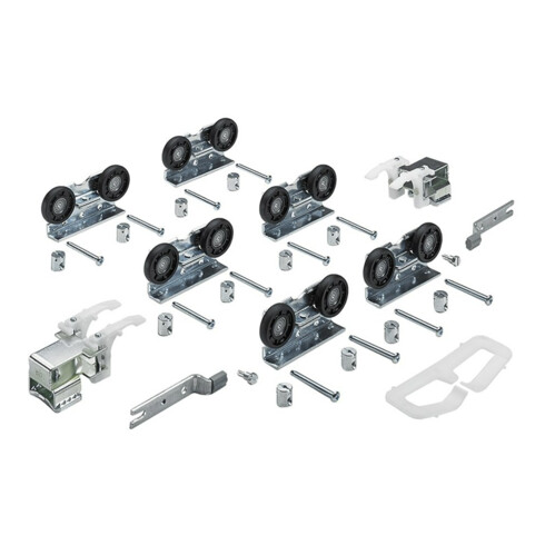 Hettich Schiebetürbeschlag Top Line 1 3-türig Komplett-Set 75kg DIN L/R