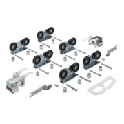 Hettich Schiebetürbeschlag Top Line 1 3-türig Komplett-Set 75kg DIN L/R
