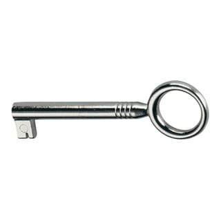 Hettich Schlüssel Typ 948596 mit Bart,Schaft, Durchmesser 6,vernickelt