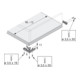 Hettich Schnäpper/Aufsteckhalter für Tablaranwendungen Quadro 25 und Quadro V6-3