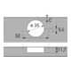 Hettich Schnellmon.-Scharn.Intermat 9943 K.0,0mm TH 42 z.Anschr.