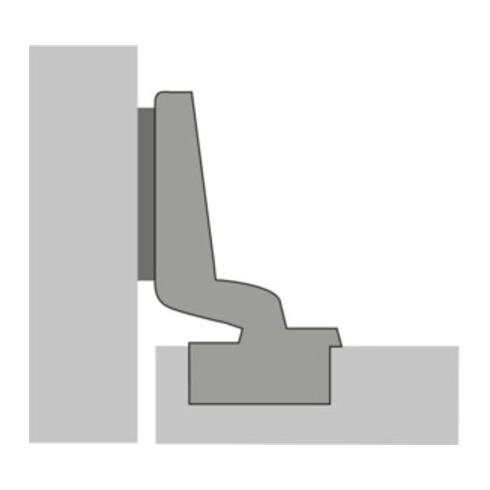 Hettich Schnellmon.-Scharn.Intermat 9943 K.16,0mm TH 42 z.Anschr.