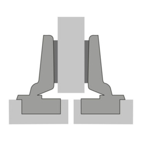 Hettich Schnellmon.-Scharn.Intermat 9943 K.9,5mm TH 42 z.Anschr.