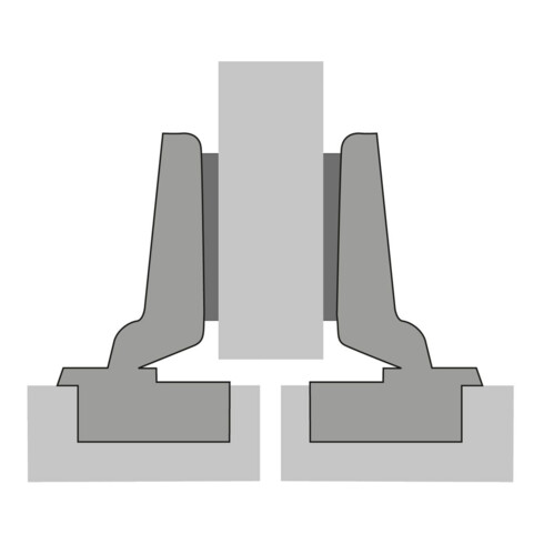 Hettich Schnellmon.-Scharn.Intermat 9943 K.9,5mm TH 42 z.Anschr.