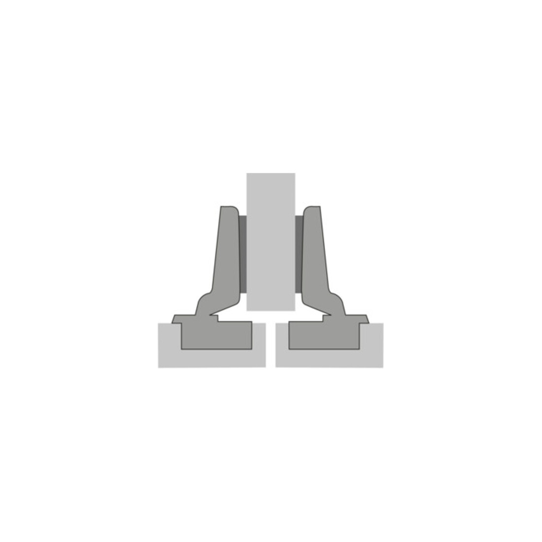 Hettich Schnellmon.-Scharn.Intermat 9943 K.9,5mm TH 42 z.Anschr.