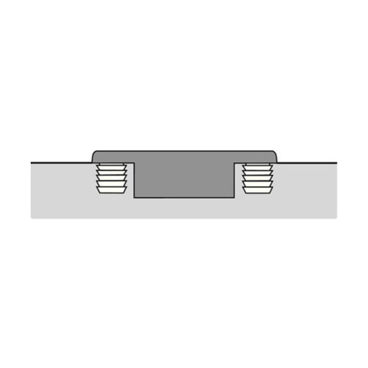Hettich Intermat 110°-Scharnier (Intermat 9943), vorliegend, Öffnungswinkel 110°, TH-Bohrbild 52 x 5,5 mm, zum Einpressen (ø 10 x 11)