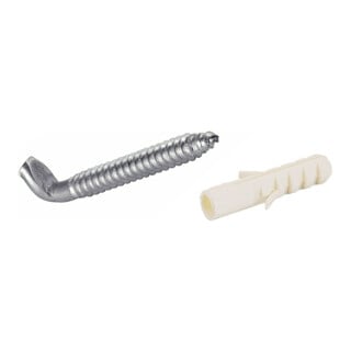 Hettich Schrank-Aufhängehaken 46103, Durchmesser 6x50mm Stahl verzinkt