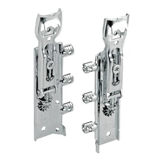 Hettich Schrank-Aufhänger Mont.hint.d.Rückw.SAH 215 79716, 3D verstellb. Stahl verzinkt