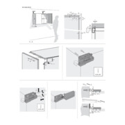 Hettich Schrank-Aufhänger Mont. im Korp. SAH 15,9208645,3D verst. Stahl weiß vz-3