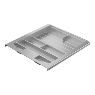 Hettich Schreibmaterialschale 9111484 Kunststoff aluoptik