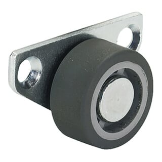 Hettich Schreibtischcontainer Seitenrolle Asim fix 2809,Ø 30mm Stahlblech verz. Rad PP