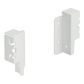 Hettich Schubkasten-Rückwandverbinder ArciTech, 9149279 links/rechts Stahl weiß