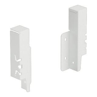 Hettich Schubkasten-Rückwandverbinder ArciTech, 9149280 links/rechts Stahl weiß