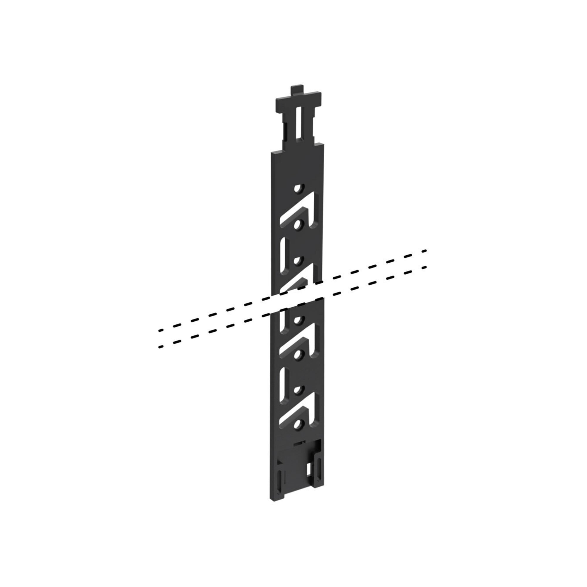 Hettich SchubkastenVerriegelungsst. Stop Control 75547 7,5 HE Kunststoff,schwarz