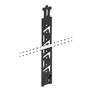 Hettich SchubkastenVerriegelungsst. Stop Control 77524 5,5 HE Kunststoff,schwarz