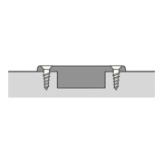 Hettich Sensys Dicktürscharnier, Türdicke bis 32 mm, mit integrierter Dämpfung Sensys 8631i, vernickelt, vorliegend, Öffnungswinkel 95 Grad, Bohrbild TH 52 x 5,5 mm, zum Anschrauben-5