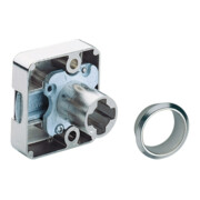 Hettich Serrure à pêne cylindrique 45741 métal, cylindre, diamètre 18 mm, P 25 mm