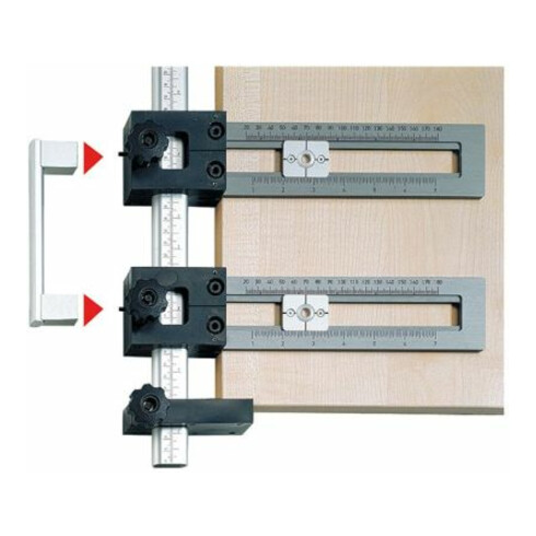 Hettich Set Accura Bohrlehre für Griffe und Knöpfe