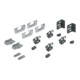 Hettich Set de ferrures pour porte coulissante, SysLine S, 9136103 2 pces, pour portes à recouvrement 15 kg-1