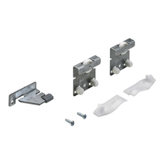 Hettich Set de ferrures pour porte coulissante, TopLine 25, 26081 1-T., pour porte appliquée 25kg