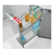 Hettich Set de tiroir frontal Cargo IQ plus 200 9065857, corps 200 mm argent