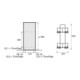 Hettich Set de tiroirs façade meuble Cargo IQ plus 300 9065860, corps 300 mm argent-2