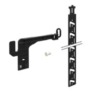 Hettich Set de verrouillage tiroir bureau Systema Top 2000 9080099, appliqué, droit KF noir