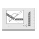 Hettich Set de verrouillage tiroir bureau Systema Top 2000 9080099, appliqué, droit KF noir-3