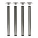 Hettich Set Efua, ø 60 mm x 710 mm - 740 mm Edelstahl Optik-1