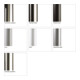 Hettich Set Efua, ø 60 mm x 710 mm - 740 mm Edelstahl Optik-4