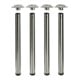 Hettich Set Efua, ø 60 mm x 710 mm - 740 mm Edelstahl Optik