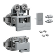 Hettich Set WLL PC, mittel, o. SA , links, grau