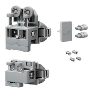 Hettich Set WLL PC, mittel, o. SA , rechts, grau