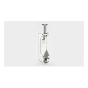 Hettich SL 786, 70668 Support de tringle à vêtements 30x15mm nickelé
