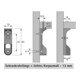Hettich SL 786, 70668 Support de tringle à vêtements 30x15mm nickelé-3