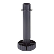 Hettich Sockelverstellfuß 061851 Ku.schwarz 100mm Bereich 89-125mm