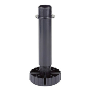 Hettich Sockelverstellfuß 070151 Ku.schwarz 80mm Bereich 74-110mm