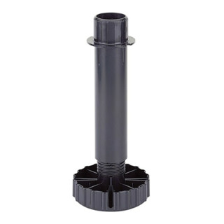 Hettich Socle réglable pour meuble 150 mm, diamètre 80 mm Correct 9306016 plastique noir